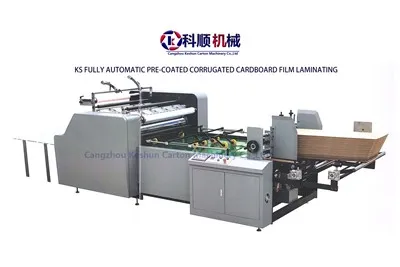 Máquina laminadora de cartón prebubelada completamente automática